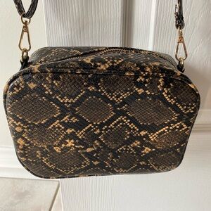 Snake Print Crossbody Bag